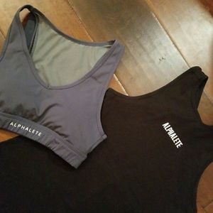 Alphalete bra and tank both XS